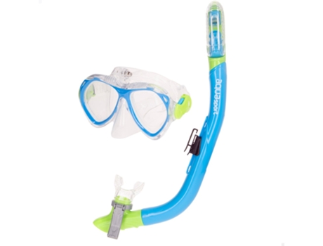 AQUA SPORT Set gafas de buceo y tubo niños c/soporte cámara