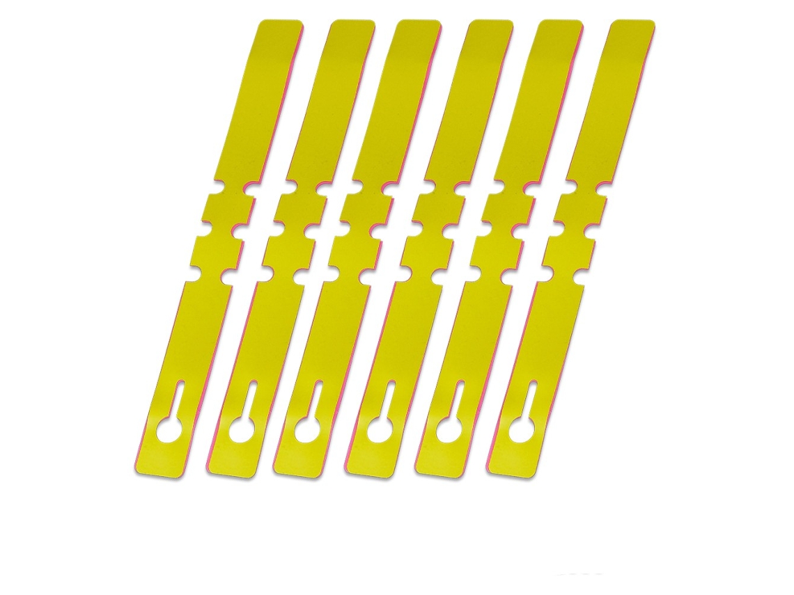 Colgadores para árboles de plantas, paquete de 100 Amarillo