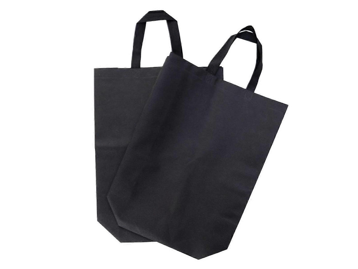 Juego de 2 bolsas de compra plegables de tela no tejida, duraderas y ecológicas, con gran capacidad de almacenamiento. GOKOCO