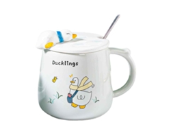 Taza de cerámica del desayuno del hogar del regalo de la taza del pato 350ml NEVEANCE
