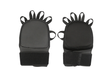 Luvas de treino de levantamento de peso com apoio de pulso para treino de ginástica, flexões Negro