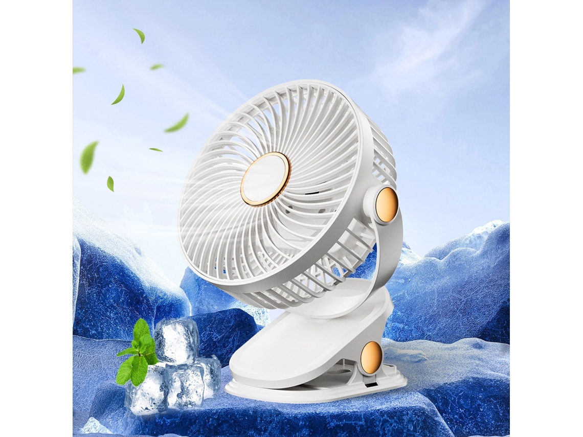 Ventilador Usb Con Clip Para Oficina (blanco)