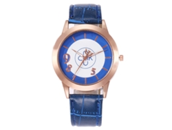 Reloj De Cuarzo Para Mujer Yolako Con Correa De Plástico Y Esfera Roja Con Diseño De Cielo Estrellado.