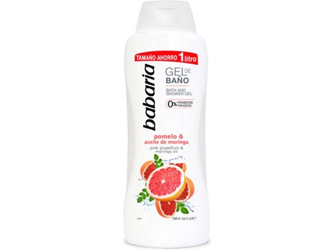 Gel de Baño BABARIA Pomelo Aceite De Moringa (1000 ml)