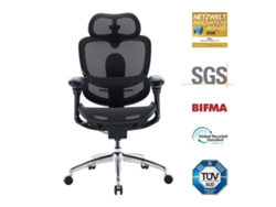 SIHOO Doro C300 Pro V2 Silla de oficina ergonómica sin reposapiés, soporte adaptativo para todo el cuerpo (negro)