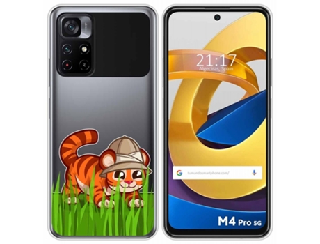 Carcasa Xiaomi POCO M4 Pro 5G TUMUNDOSMARTPHONE Dibujos Transparente Multicolor