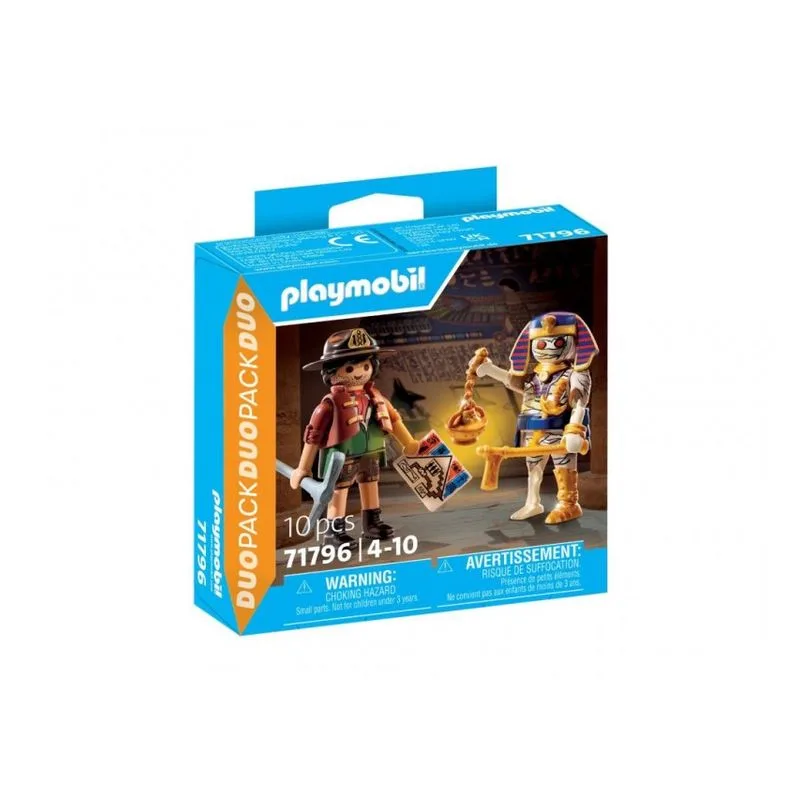 Playmobil 71796 Duo Pack Figuras Cazador de Tesoro y Momia