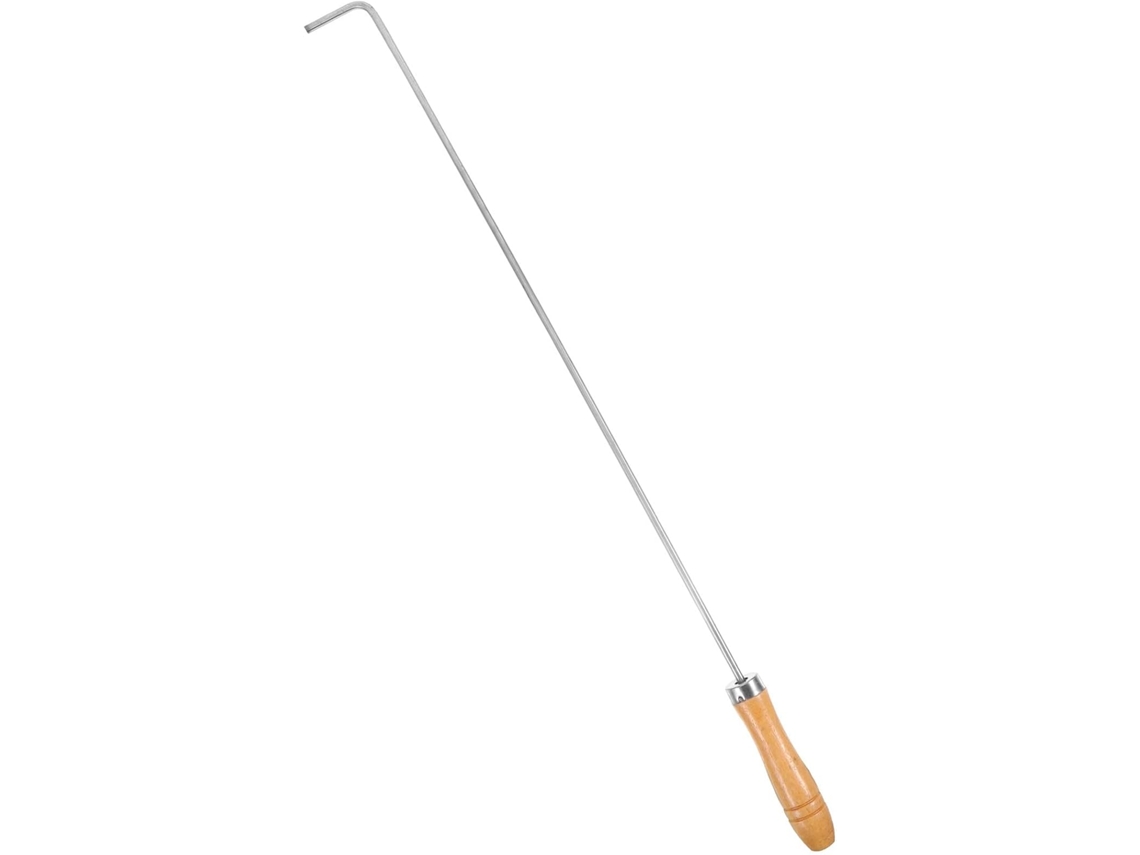 Atizador De Metal Plateado Ligero Y Resistente, Accesorio Para Chimenea.