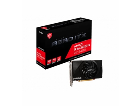 Tarjeta gráfica MSI RX6400 AERO ITX 4G