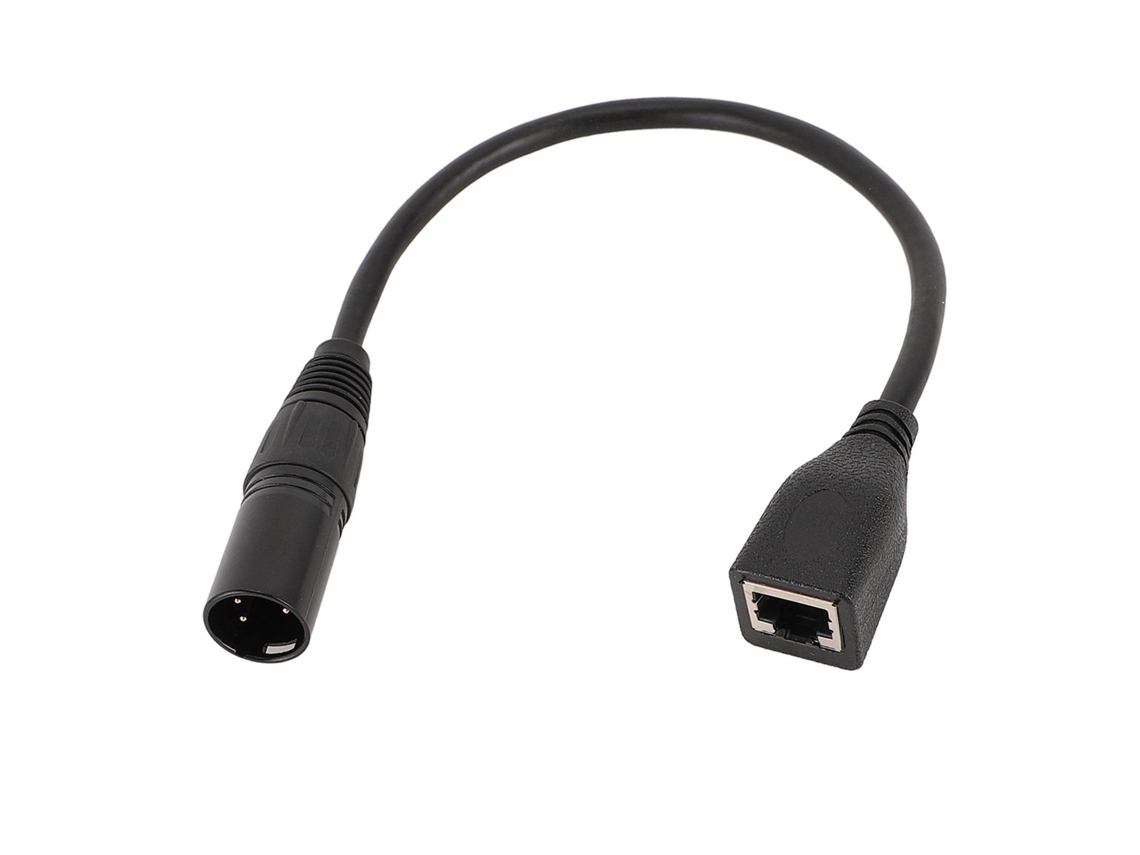 Cable Blindado De Cobre Libre De Oxígeno De 22 Awg, 0,3 M, Xlr Macho De 5 Pines A Rj45 Hembra Para Controlador Dmx Con
