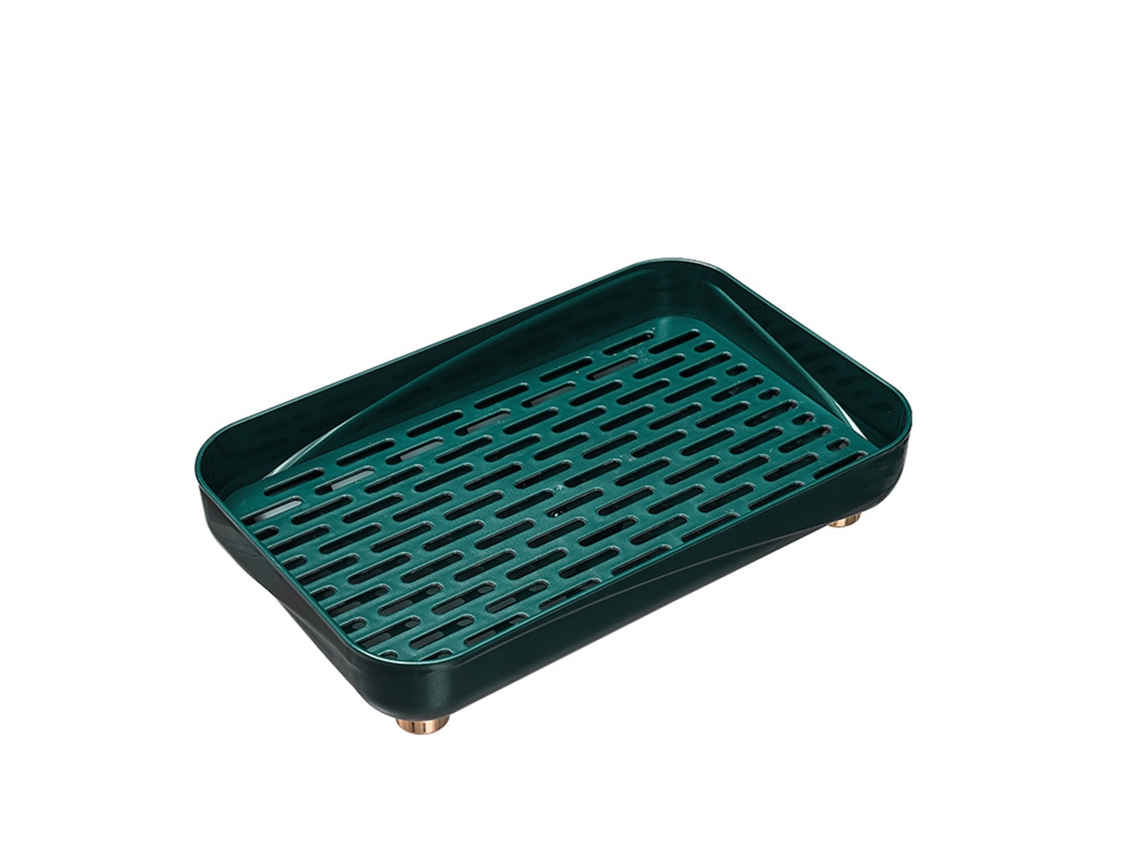 Bandeja Escurridora De Plástico De Gran Capacidad Y Fácil Limpieza Para Vasos, Fruta Y Palillos De Dientes.
