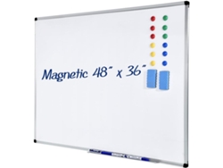 Pizarra Magnética Blanca De 91,4 X 121,9 Cm Con Superficie De Escritura Lisa Para