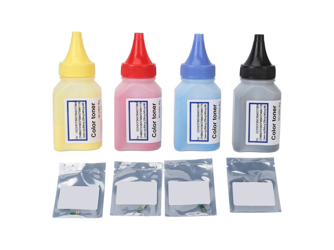 4 Cartuchos De Tóner De Color Universales De Alta Capacidad Para Impresoras Cf510a Y Cf530a