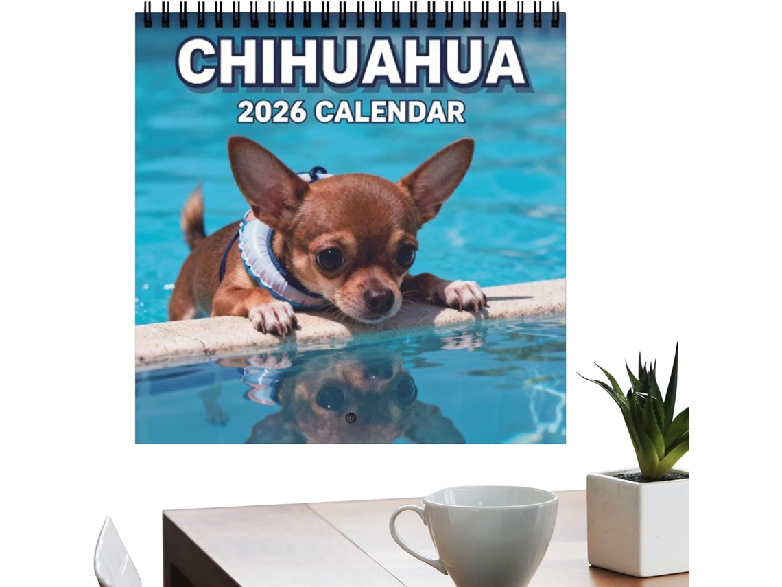 Calendario 2026 | Agenda De 12 Meses Con Temática Canina Semanal Ideal Para Hoteles, Aulas, Escuelas, Viajes