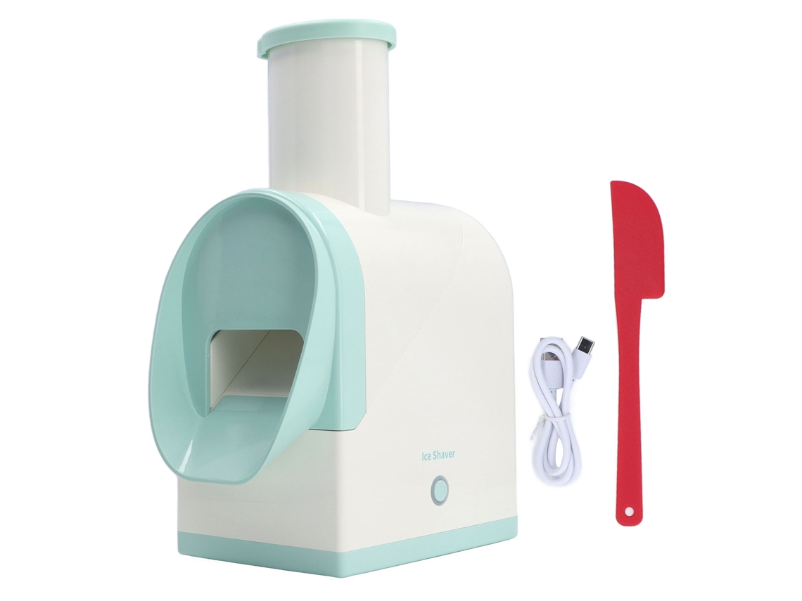 Máquina de helados portátil eléctrica USB para tiendas de té con leche con picadora de hielo inteligente