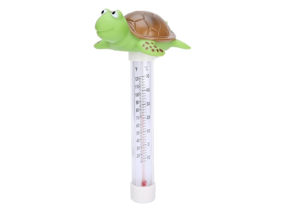 Termómetro flotante para piscina infantil con indicador de temperatura de cuerda