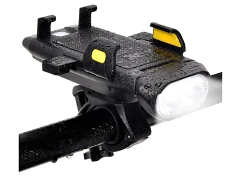 faro delantero recargable negro-negro, faro de bicicleta, faro de bicicleta multifuncional para bicicleta de montaña ENZONS