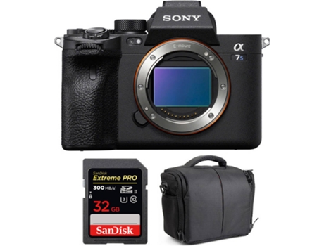 Kit Cámara Acessórios SONY Alpha a7S III + SanDisk 32 GB + Bolsa (12.1 MP - Sensor: Exmor R - ISO: 80 a 102400)
