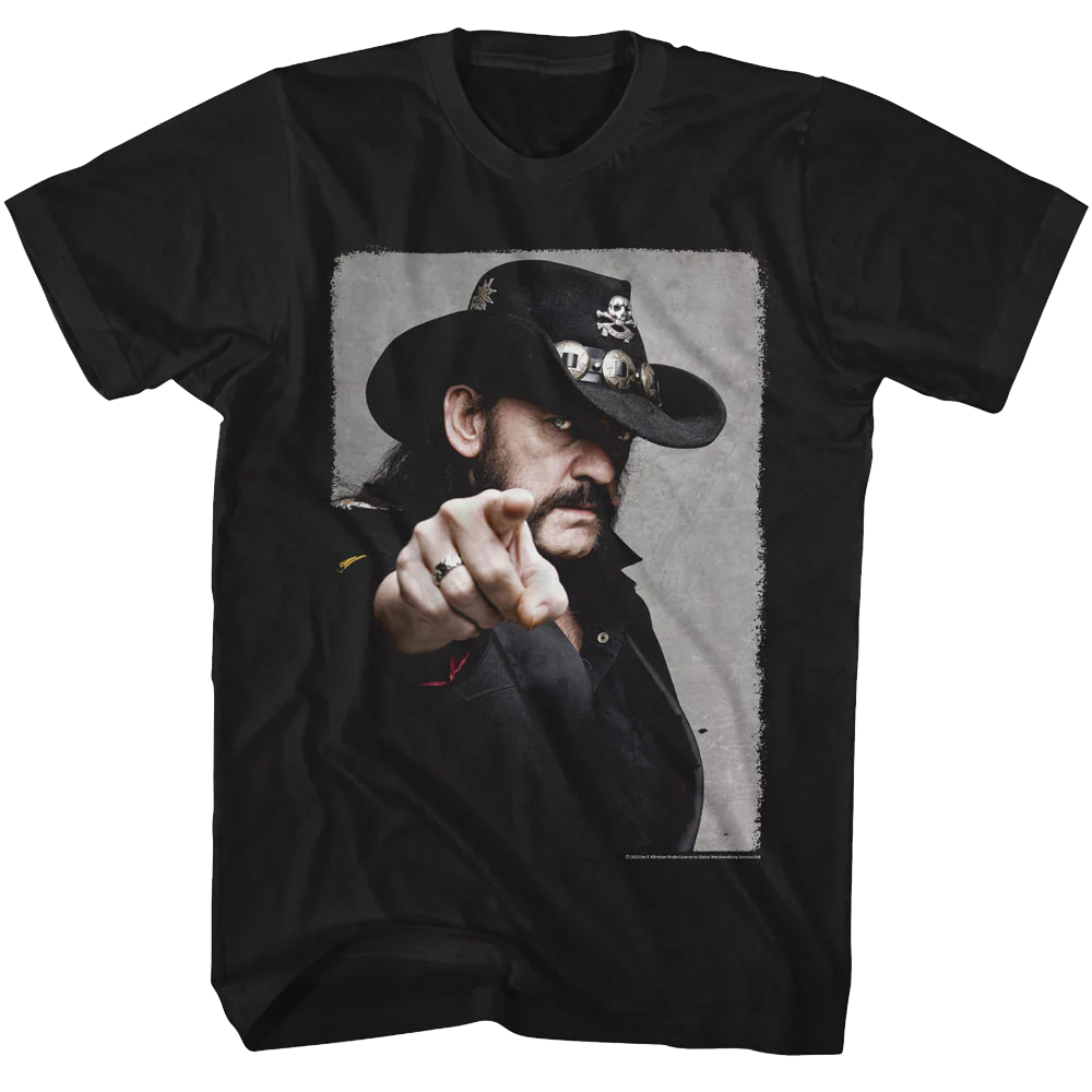 Lemmy Motorhead Pointing T-shirt Unisex Rockinstone Size:xxxl