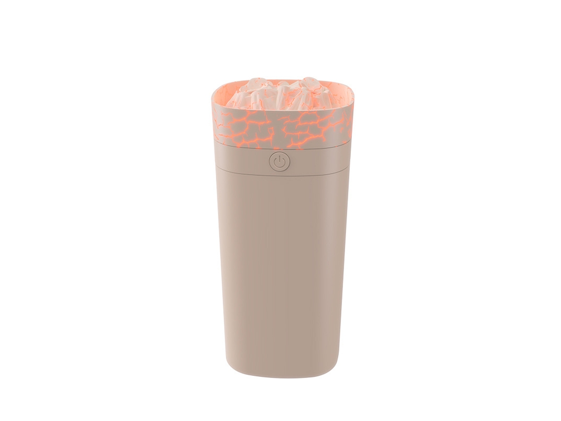 Humidificador Volcánico Recargable Bajo Ruido 7,6x7,6x17cm Para Mesa Invierno
