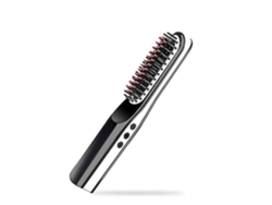 Mini plancha de pelo portátil de iones negativos, rápida, eléctrica, con pantalla LED, color negro, Chennnls