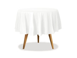 FNINIJEDE Protetor De Mesa Em Vinil Transparente Formato Oval 54 X 72