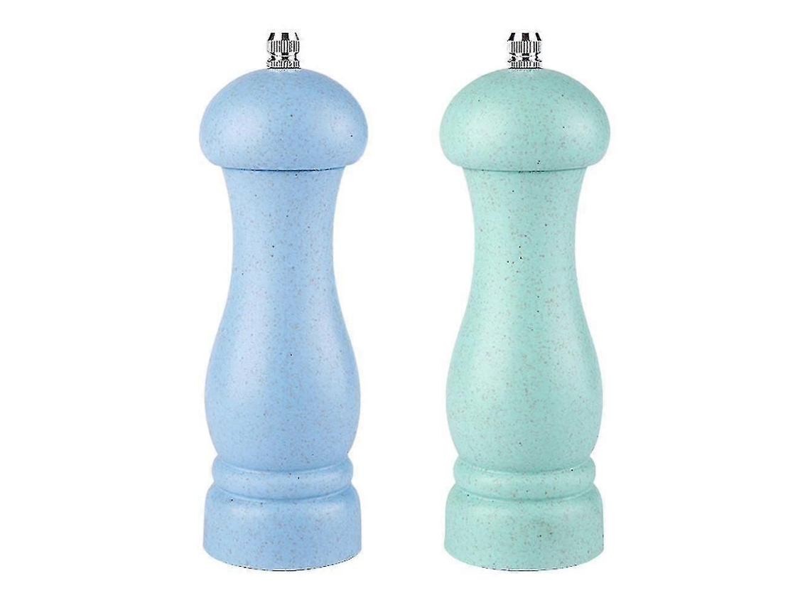 Molinillo de sal y pimienta de madera, molienda gruesa ajustable, recargable.