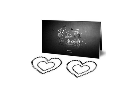 Joyas para la piel - Corazón en diamante negro