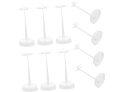Juego De 10 Soportes Blancos Para Muñecas Y Figuras De Colección. Soportes Estables Para Exhibición.