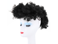 2026 - Peinados lisos negros desordenados para mujeres y niñas con malla de cabello sintético de alta calidad.