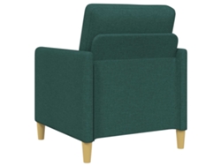 Juego De Sofás Con Almacenamiento 2 Pcs Verde Oscuro Poliéster