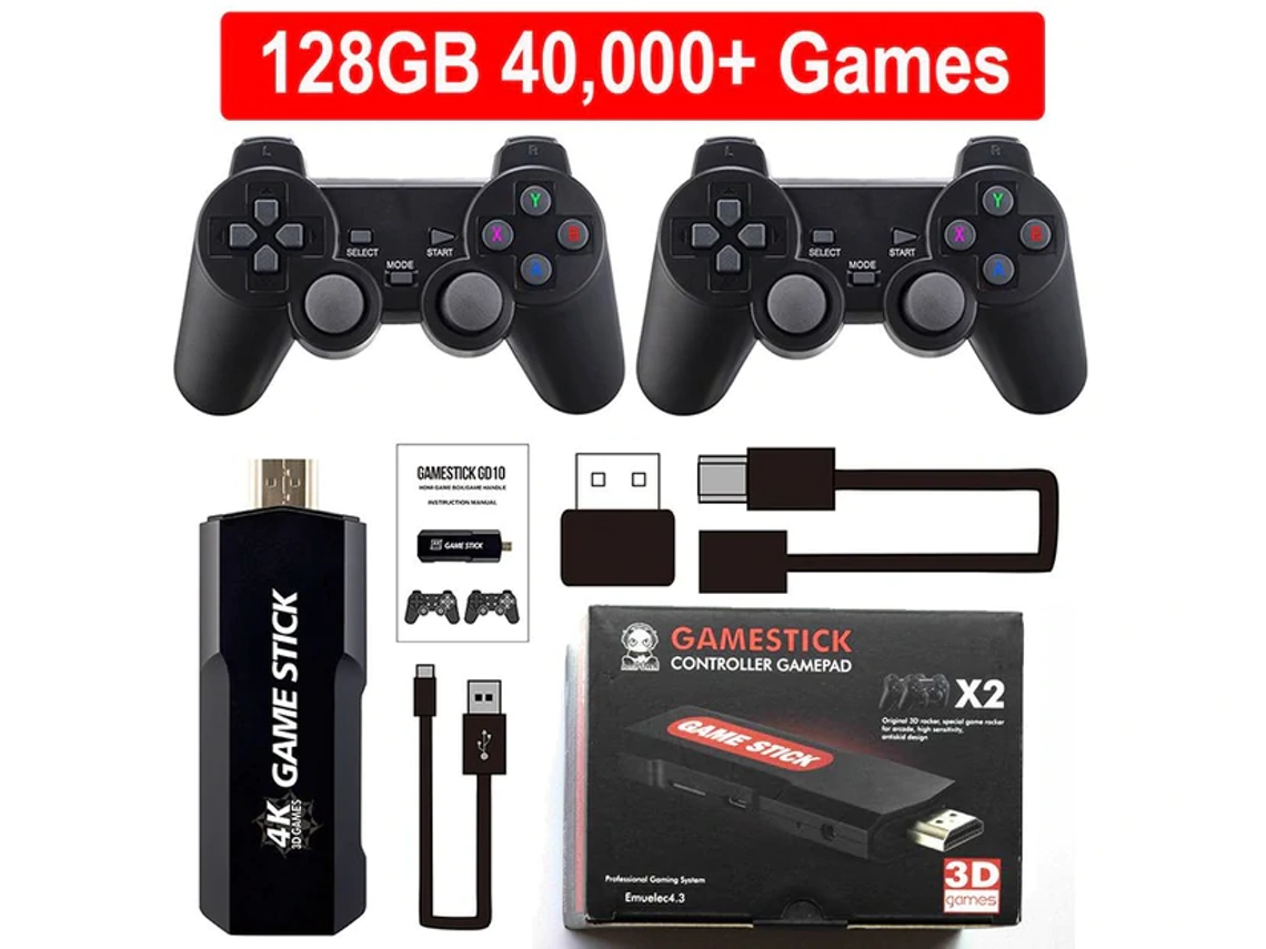 Consola retro 4K Game Stick 128G 40000 juegos