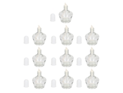 10 frascos de vidrio reutilizables para quemadores, para uso en laboratorio, 150 ml.