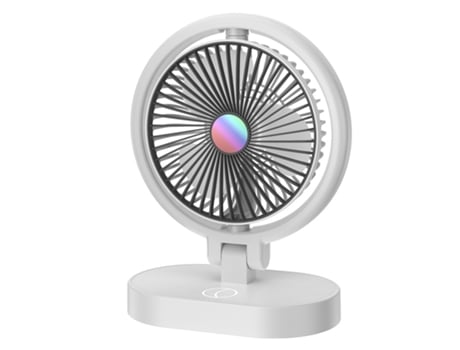 Ventilador de mano, batería de larga duración, motor sin escobillas, ajuste de aire de 4 velocidades, gris CHRONUS