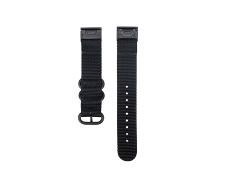 Correa de reloj de nailon de liberación rápida para Garmin Fenix 5/6 Negro