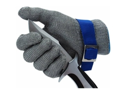 Guantes de malla, resistentes a cortes para un procesamiento seguro de alimentos, con protección contra cortes con alambre de acero inoxidable, flexibles y duraderos.
