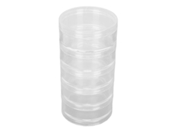 Caja De Almacenamiento Transparente De 5 Capas Para Piezas De Reloj, 2,7 Pulgadas