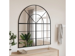 Espejo De Pared Arco De Hierro Negro 100x110 Cm