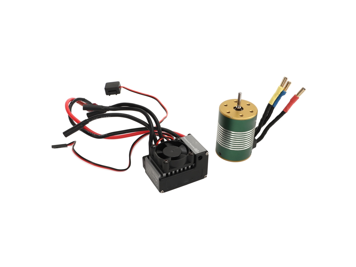 Motor Sin Escobillas 3650 3100kv Con Esc De 60a Para Coche Rc A Escala 1/10