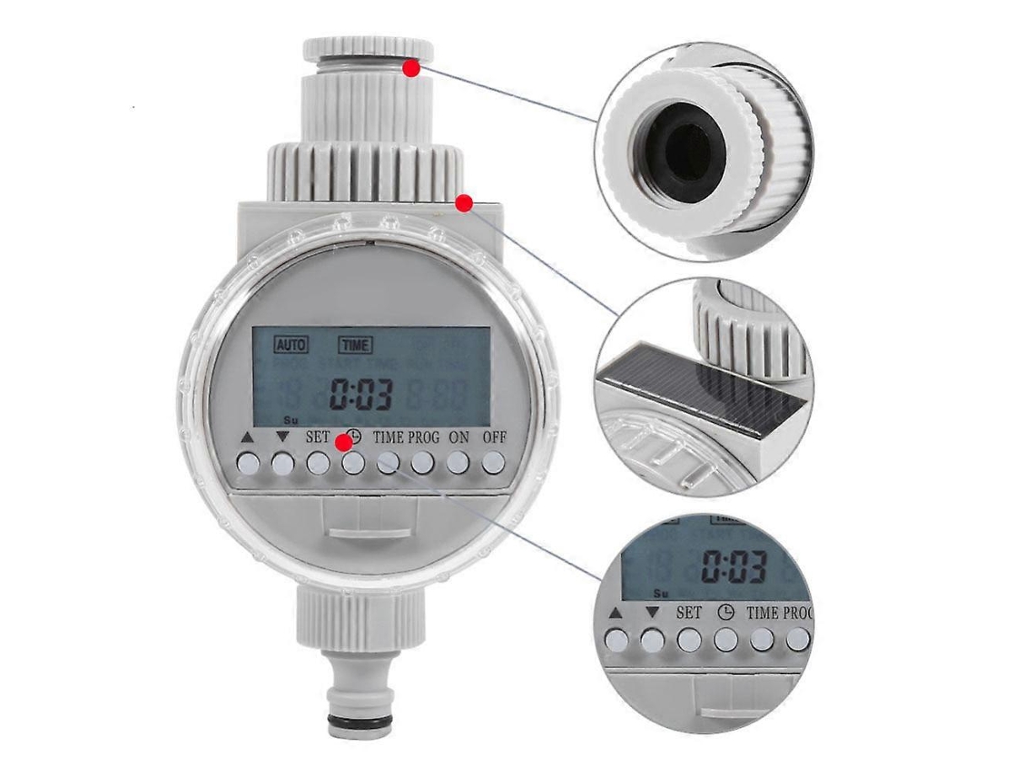 Programador De Riego Con Valvula De Pelota Sin Presion, Compatible Con Sensor De Lluvia, Control Automatico Y Manual
