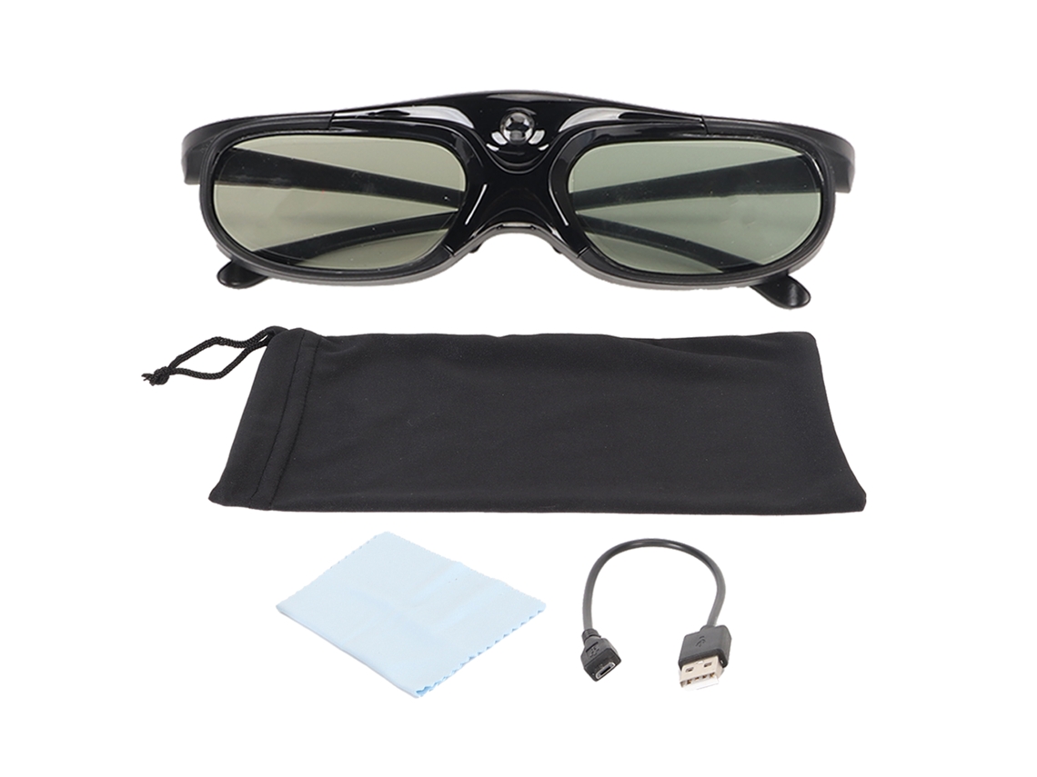 Gafas 3d Recargables De 144 Hz Con Obturador Activo Dlp Link Para Proyectores Dlp De Alta Transmisión De Luz.