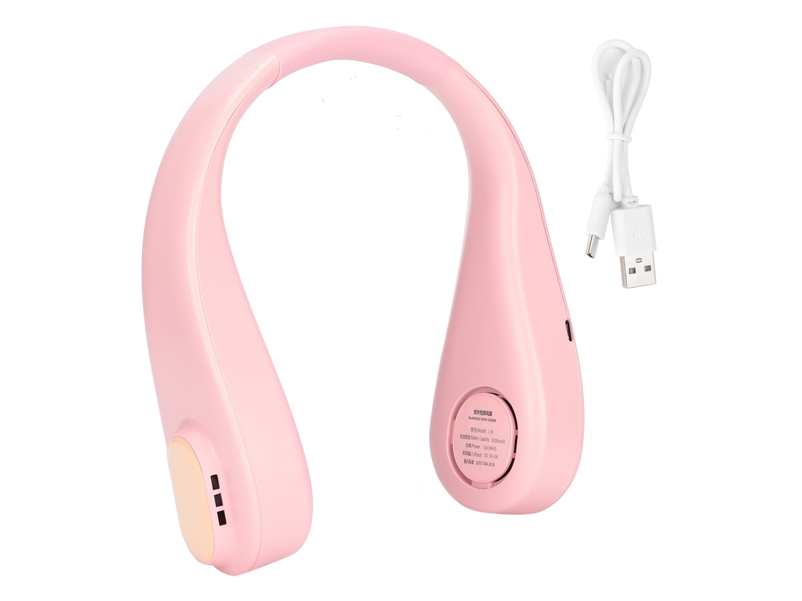 Ventilador De Cuello Sin Cuchillas, Portátil Y Silencioso, Mini Recargable, Ventilador Pequeño De Moda Para Deportes Al Aire Libre