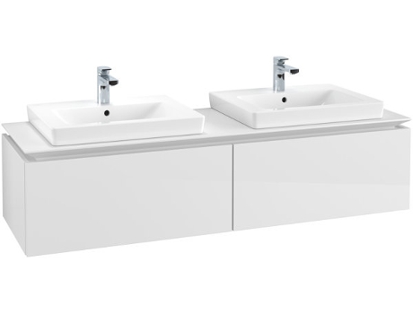 Mueble de tocador Villeroy &amp Boch Legato B676 1600x380x500mm 2 lavabos