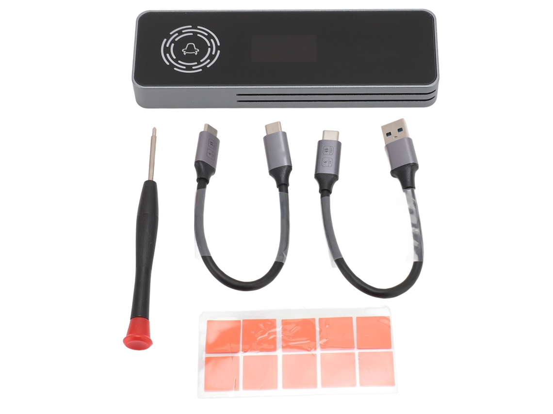 Soporte Portátil Para Ssd M.2 Nvme Ngff Usb3.2 Gen2 De 10 Gbps Y 2 Tb, De Aleación De Aluminio Con Iluminación Rgb.