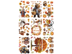 Pegatinas de otoño con perros y gatos, decoración del hogar. NEVEANCE