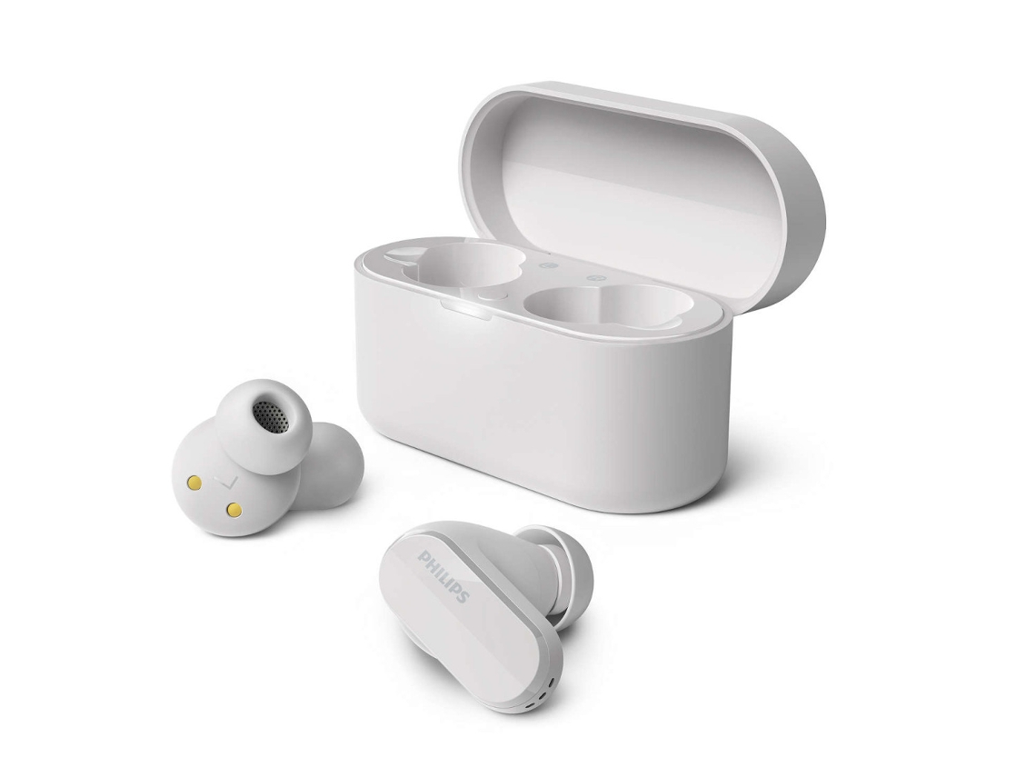 Auriculares Casco Stereo Tws Dentro Oído PHILIPS True Wireless Bluetooth Blanco