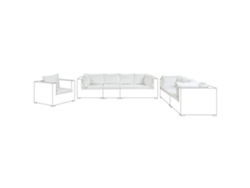 Conjunto de fundas BELIANI Maestro de Poliéster Blanco 120x75x9