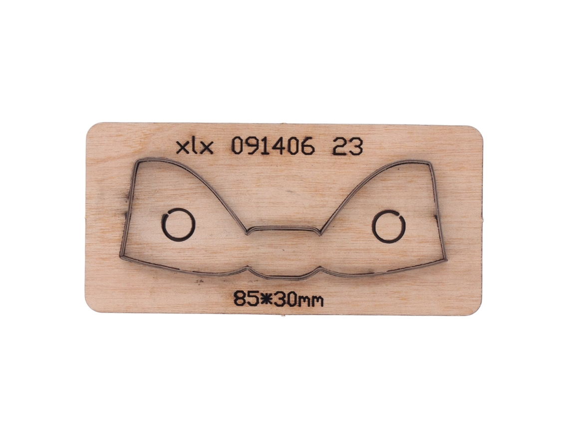 Cortador de cuero con forma de lazo 10,5x5x2,3cm