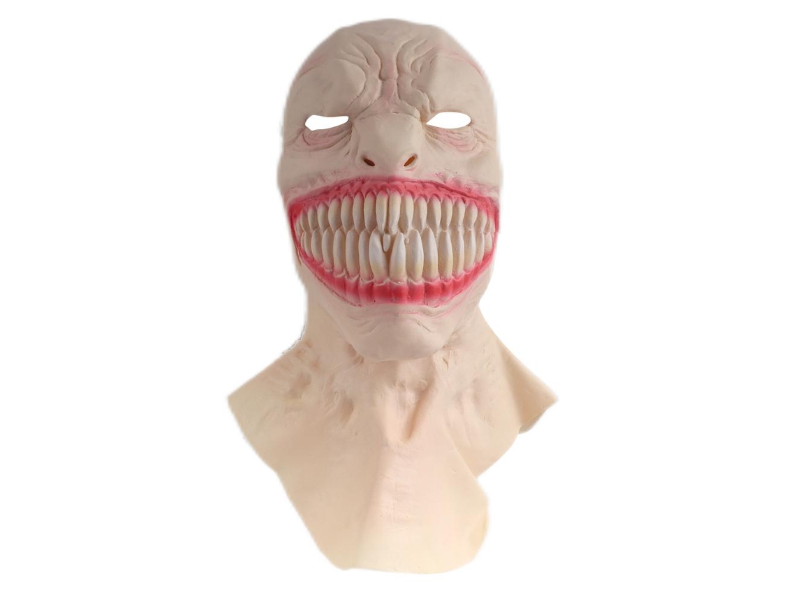 Máscara De Payaso Halloween Máscara De Diablo Demonio Terrorífica Con Dientes Asustados Para Halloween