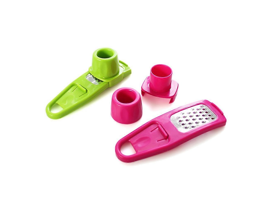 Prensa de ajos multifuncional de plástico para la cocina del hogar. Rosewell